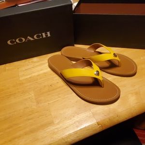 Coach flip flops